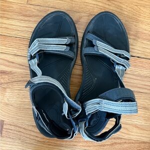 Teva Black and Gray Women's Sandals